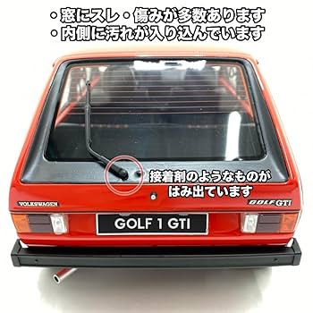 ★美品★VW Golf GTI 赤 1/12 OTTO ゴルフ ミニカー Otto Mobile 1976 Volkswagen Golf GTI Red Color 1:12 LARGE